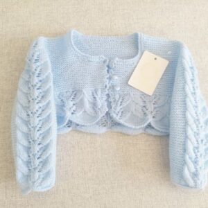 Chaqueta bebe niña online dos agujas